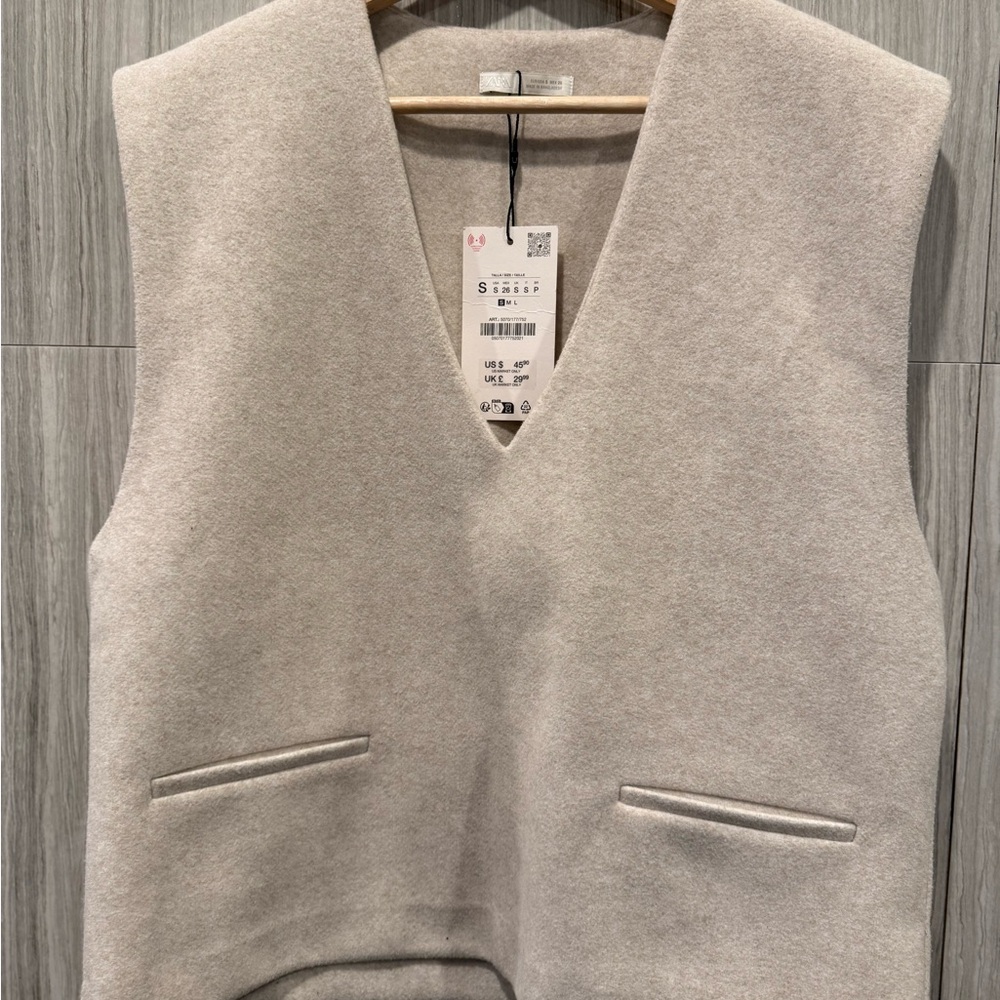 Zara Women's Cream Vest